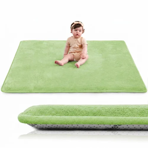 Vista 31 de Tapete de juego ultra suave para bebé, tapete redondo de espuma elástica de 1.3 pulgadas de grosor de 47 pulgadas para niños pequeños, parte trasera