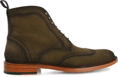 Vista 6 de TAFT Botas The Mack para hombre con cuero natural Vachetta de grano completo