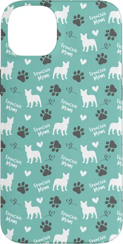 Vista 15 de Frenchie Mom French Bulldog Mom Blue Women Case for iPhone 17