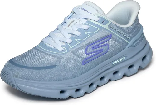 Vista 3 de Skechers Go Run Glide-Step Arch Fit para mujer Gris