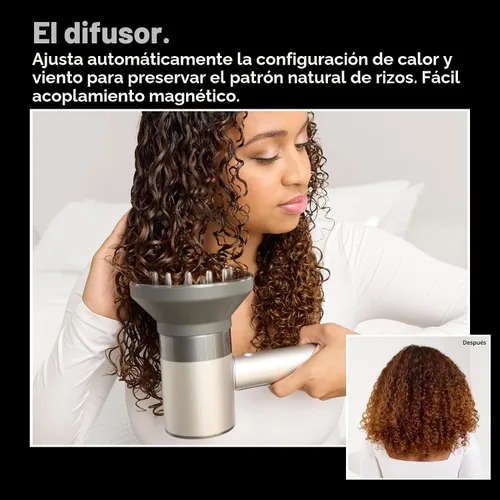 Vista 7 de Secador de Pelo AirLight Pro - Aumentado con Luz Infrarroja, Probado en Todo Tipo de Cabello, Secado Rápido Sin Daño