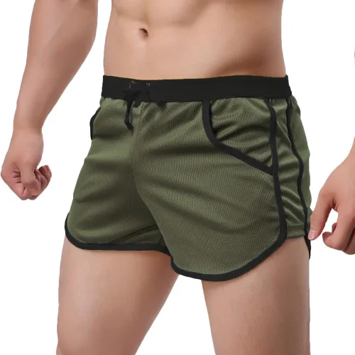 Vista 3 de Rexcyril Pantalones cortos para hombre, para correr, entrenamiento, fisicoculturismo, gimnasio, atléticos, deportivos, casuales, pantalones cortos