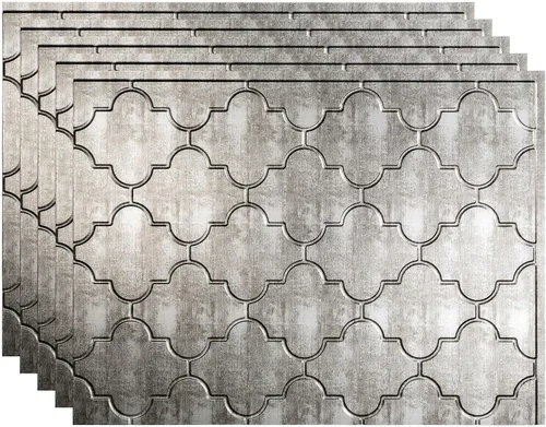 Vista 17 de FASÄDE Mónaco - Panel decorativo de vinilo para salpicaduras de 18 x 24 pulgadas en acero galvanizado (paquete de 5)
