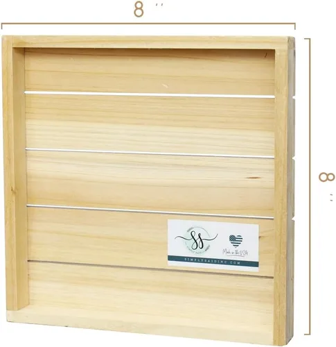 Vista 2 de Simply Said, INC Perfect Pallet Petites - Letrero de madera rústica de 8 pulgadas - Because He Lives, I Can Face Tomorrow - PET21208 Porque vive