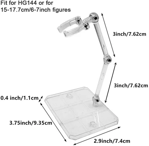 Vista 5 de TEAMWILL Soporte de soporte ajustable para figura de acción, 12 uds