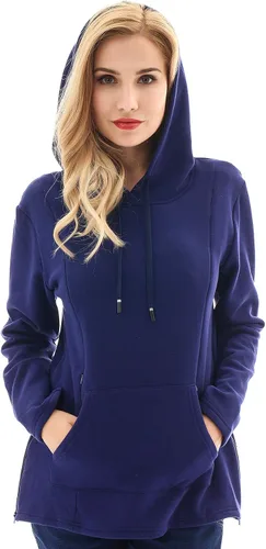Vista 17 de Bearsland - Sudadera de lactancia y maternidad para mujer, con bolsillos y capucha