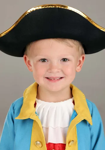 Vista 3 de Disfraz de Capitán Colonial para Niños Pequeños Multicolor
