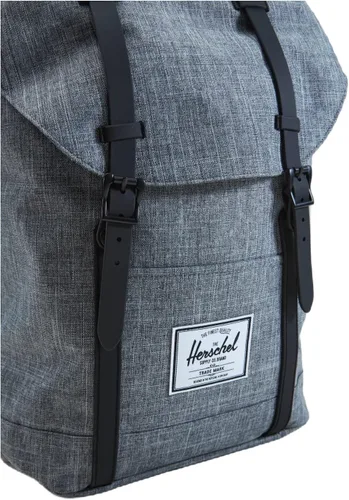Vista 6 de Herschel Retreat - Mochila, negro (Raven CrosshatchBlack Rubber)), 10066-01132