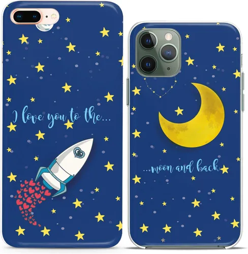 Vista 10 de Fundas a juego para parejas compatibles con iPhone 16 15 14 13 12 11 Pro Max Mini Xs X 6s 8 Plus 7+ Xr 10 SE 5 Game Player Relación Amigo Novio