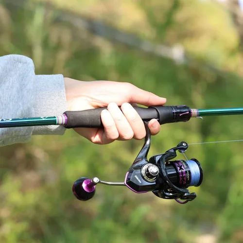 Vista 6 de [Usado] Sougayilang Combo de caña de pescar y carrete, caña de pescar mediana con carrete de cebo combo, combo de pesca de 2 piezas