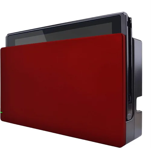 Vista 8 de eXtremeRate Carcasa Joycon de agarre suave al tacto rojo escarlata, con botones de juego completo para Nintendo Switch, placa frontal de repuesto