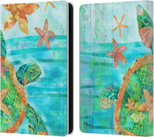 Vista 18 de Head Case Designs Funda de piel con licencia oficial de Paul Brent Agate Mermaid Coastal para Kindle Paperwhite 5 (2021)
