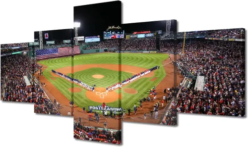 Vista 57 de Arte para pared, lienzo para estadio deportivo, arte para pared, diseño de campo de Wrigley en Chicago, pinturas de Chicago, impresiones sobre