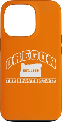 Vista 10 de iPhone 16 Oregon Souvenir Vacation Est 1859 The Beaver State Adults Case