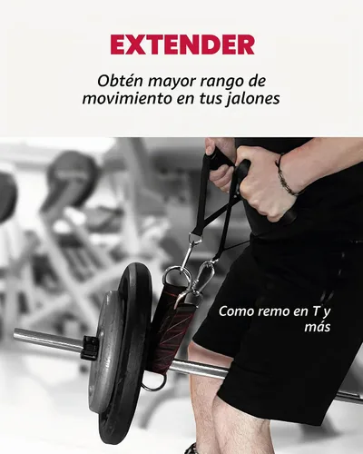 Vista 3 de THEFITGUY - Correa de extensión de cable para accesorios de máquina de cable, gimnasio (individual)