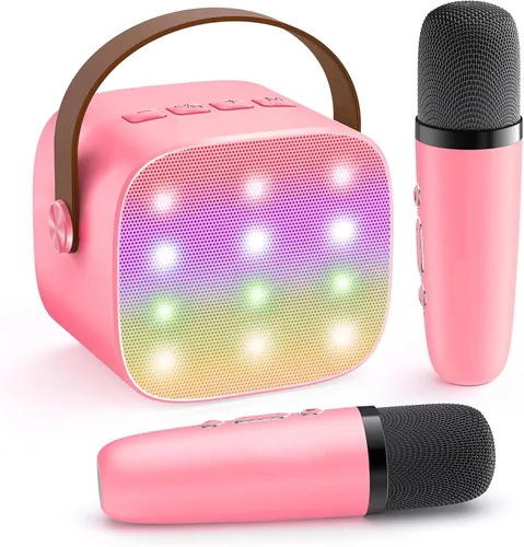 Vista 23 de YLL Máquina de karaoke para niños y adultos, regalos de cumpleaños para Negro