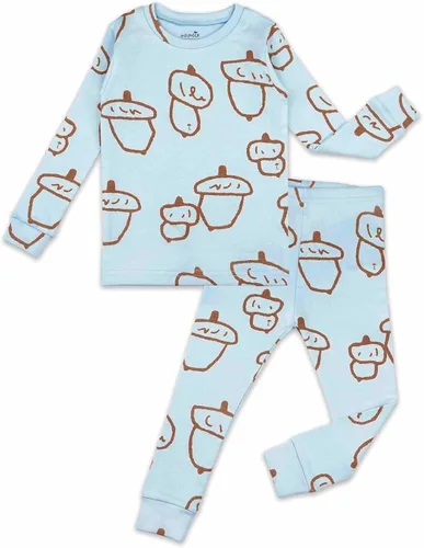 Vista 14 de moimoln Sibling Matching 6M-8Y Pijamas de algodón suave y cálido de modal con mangas largas de personaje, ajustados, para dormir todos los días