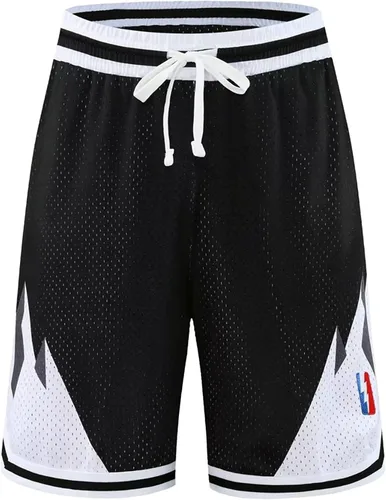 Vista 3 de DIOTSR Pantalones cortos de baloncesto para hombre, estilo casual, retro, gráficos, atléticos, para correr, pantalones cortos de diseñador