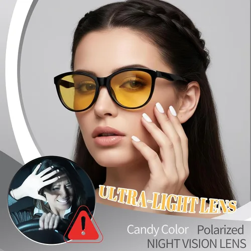 Vista 7 de JATEBI Paquete de 2 lentes polarizados de visión nocturna para mujeres y hombres, lentes de conducción antirreflejos para niebla nocturna y lluviosa