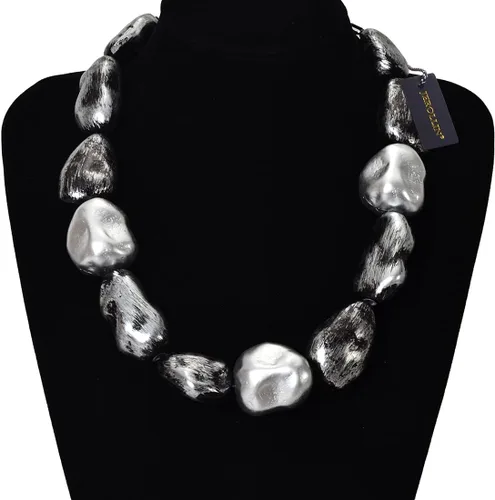Vista 2 de Jerollin Collar bohemio de cadena de resina de varios filamentos para mujeres y niñas