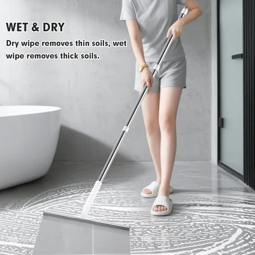Vista 4 de Escurridor de Goma para Pisos de Superficie Lisa de Concreto, Piso de Azulejos, Escurridor de Piso Resistente para Garaje y Ducha para Remover Agua