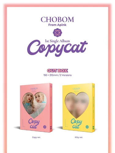 Vista 5 de APINK CHOBOM CHORONG & BOMI COPYCAT 1st Single Album KITTY Version. K-POP SEALED
