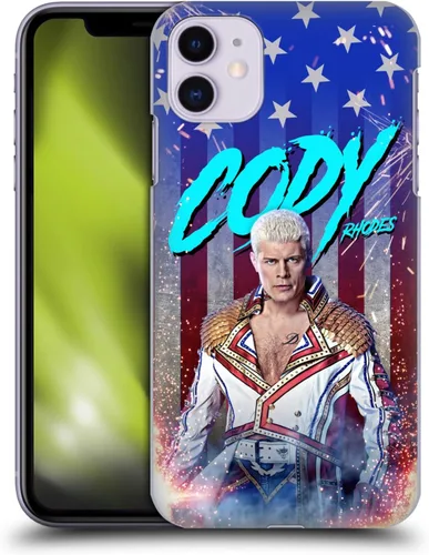 Vista 10 de Head Case Designs Carcasa rígida con licencia oficial de WWE American Nightmare Logo Cody Rhodes Graphics compatible con Apple iPhone 11