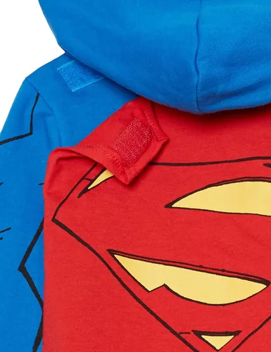 Vista 4 de DC Comics Superman - Sudadera con capucha para cosplay con cremallera y capa DC para niños 4-20