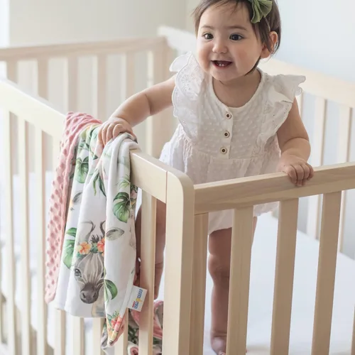 Vista 9 de Honey Lemonade - Manta de bebé de felpa suave y ligera de punto minky para recién nacido de 30 x 40 pulgadas - Manta suave para niños y niñas