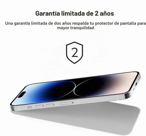 Vista 7 de Belkin UltraGlass - Protector de pantalla para iPhone 14 Pro Max, fácil aplicación con bandeja guía de instalación, protector de pantalla de vidrio