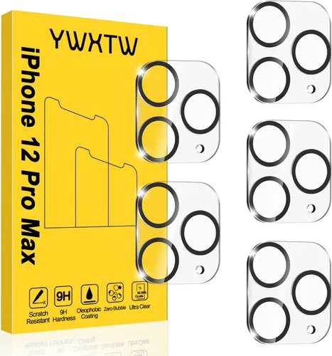 Vista 24 de YWXTW Protector de lente de cámara para iPhone 17 Pro, cobertura completa, protector de pantalla de lente de vidrio templado para iPhone 17 Pro