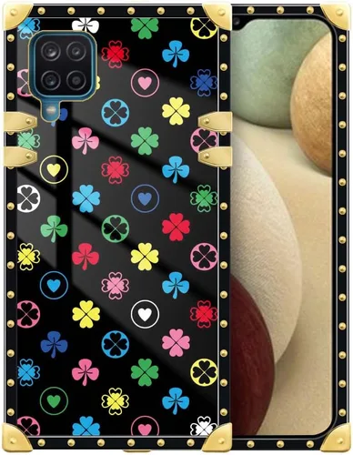 Vista 125 de Funda compatible con Samsung Galaxy A03S 4G, TPU suave de lujo y parte trasera de policarbonato duro para niñas y mujeres, funda protectora a prueba