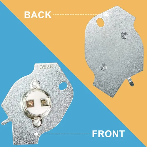 Vista 5 de AMI PARTS Fusible térmico de secadora de repuesto 3977394 Compatible con Whirlpool y Kenmore Reemplaza 80001 279548 695563 2796769 279769VP 3387812