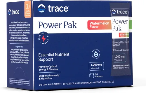 Vista 8 de Electrolitos Power Pak Stamina de Trace Minerals Research, ESPP16, 30, Acai berry, 1, 1