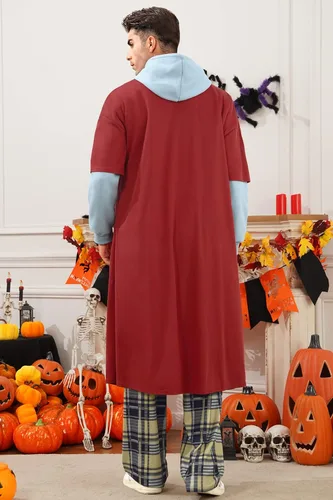 Vista 5 de Arvilhill Conjunto completo con capucha para hombre gordo de Halloween para hombre