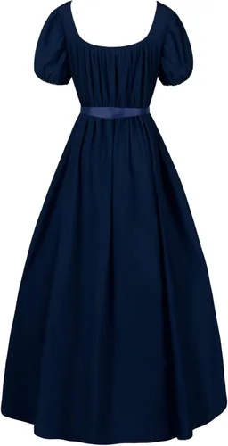 Vista 4 de Vintage Prom Tea Dress for Women Bridesmaid Cocktail Bow Tie Dresss Scoop Neck Pleated Court Swing Dress Costume