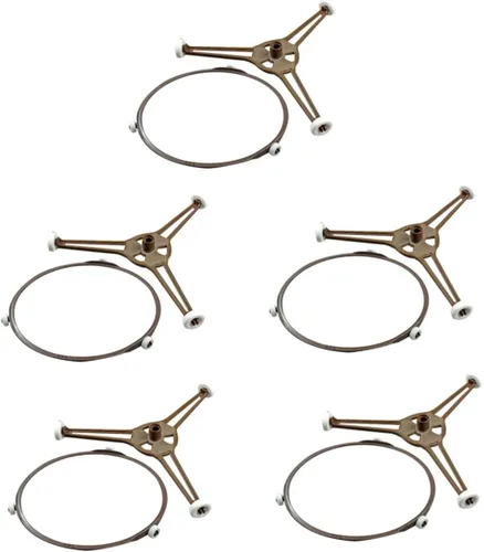 Vista 13 de PRETYZOOM 4 sets Accesorios de microondas Soporte de microondas Soporte de microondas Anillo de rodillo Soporte de microondas Bandeja de microondas