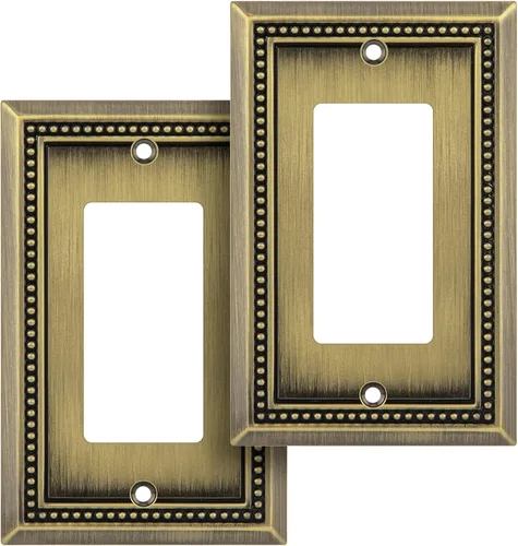 Vista 118 de Henne Bery Sunken Pearls Placa de Pared Decorativa de Servicio Pesado Placa de Interruptor Cubierta de Tomacorriente