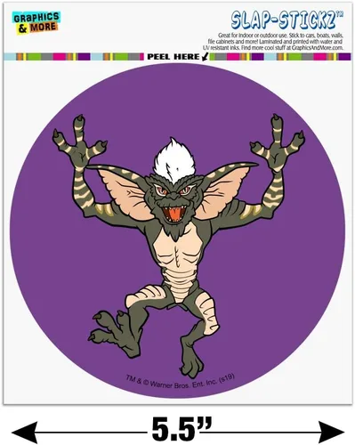 Vista 6 de Gremlins Stripe Automotive Car Window Locker Circle Bumper Sticker