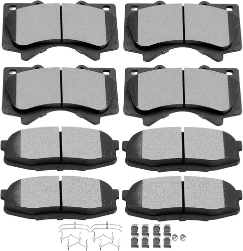 Vista 15 de SCITOO Juego de pastillas de freno de disco delanteras y traseras de cerámica para Ford Explorer 1995-2001, 1998-2002 para Ford Ranger, 1997-2001