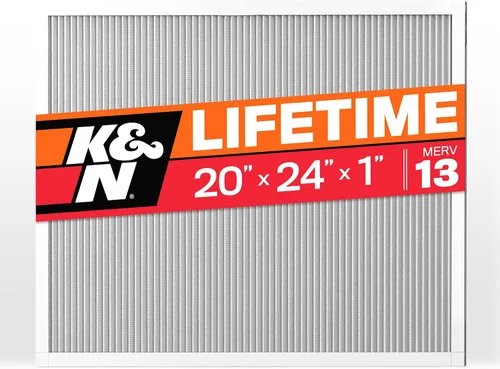 Vista 9 de K&N Filtro de aire para horno HVAC de 20 x 24 x 1, dura toda la vida, lavable, Merv 8, el último filtro HVAC que comprarás, respira de forma segura
