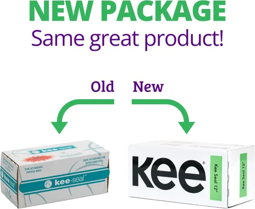 Vista 2 de KEE-SEAL - Bolsas desechables para repostería, con superficie exterior apretada, interior de flujo suave, fácil perforación de desgarro, práctica