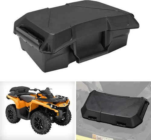Vista 2 de A & UTV PRO - Caja de carga de almacenamiento para asiento ATV Outlander, A & UTV PRO de 2 galones (7.5 litros), caja de almacenamiento de asiento