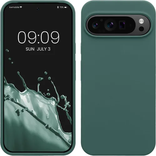Vista 172 de kwmobile Funda Compatible con Google Pixel 6 Pro - Funda de Teléfono de Silicona TPU con Acabado Suave - Azul Caribe