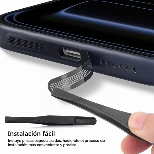Vista 6 de 10 fundas para altavoz de iPhone compatibles con iPhone 17 Pro Max (17Max), malla de altavoz, cubierta antipolvo para bocina, iPhone 17 Pro Max