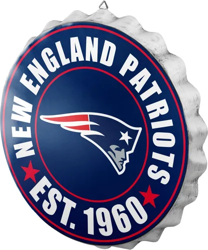 Vista 27 de NFL Team Logo Metal Hanging Wall Bottle Cap Sign