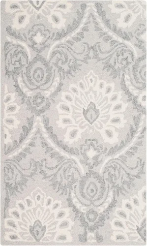 Vista 37 de SAFAVIEH Blossom Collection - Alfombra decorativa, 2 x 3 pies, azul y marfil, lana hecha a mano, ideal para zonas de alto tráfico en entrada, sala