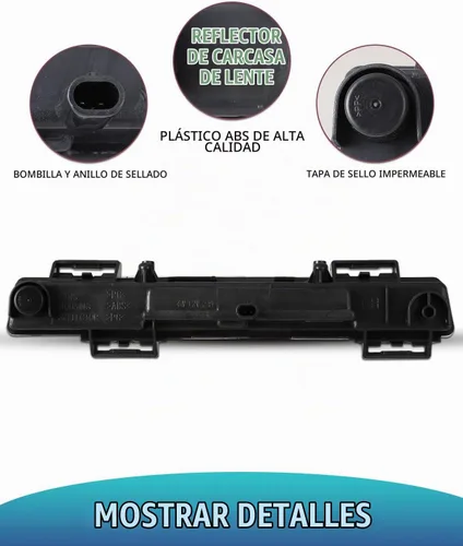 Vista 4 de 1 par de luces LED de conducción diurna DRL para la izquierda y derecha, lámpara antiniebla compatible con Mercedes Benz W204 W212 C-Class E-Class