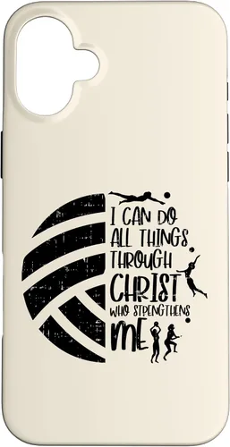 Vista 23 de I Can Do Things Through Christ Volleyball Christian Gift Case for iPhone 17
