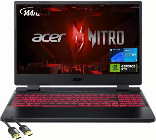 Vista 16 de acer Nitro V 15 Laptop para juegos de 15.6 pulgadas FHD IPS 165Hz Intel 8-core i5-13420H 16GB DDR4 1TB SSD GeForce RTX 5050 GDDR7 DLSS4